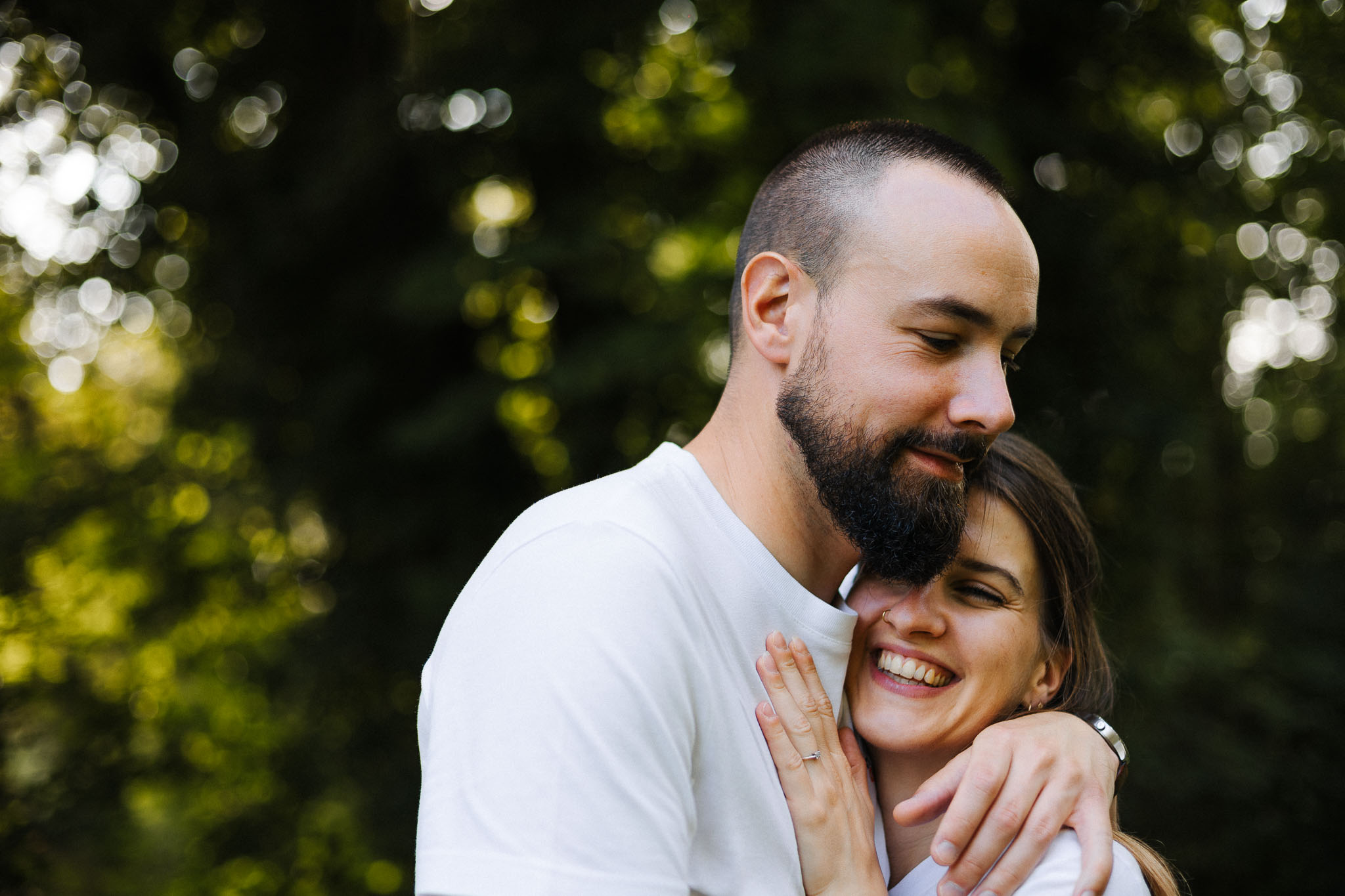 Couple enlacé