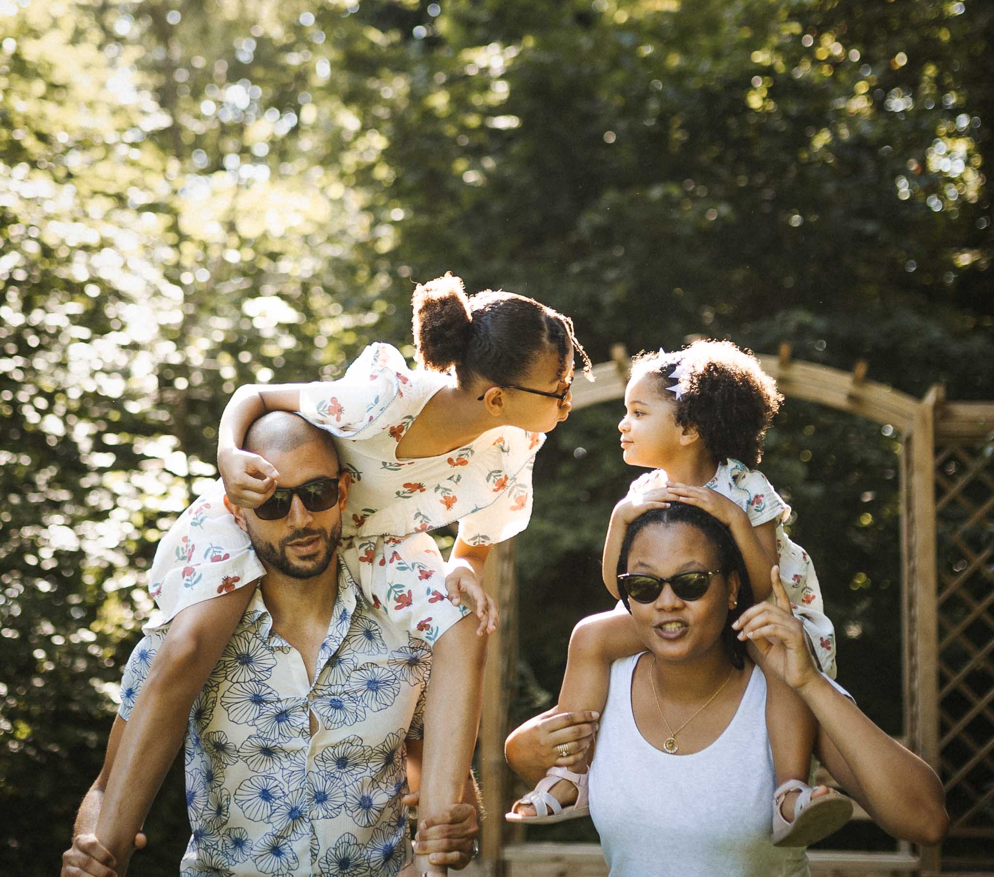 Bisous en famille