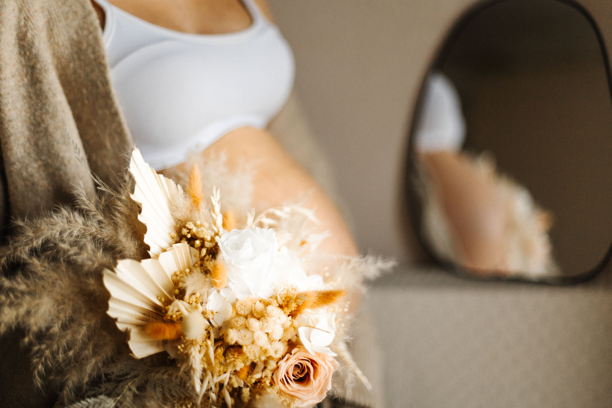 Myriam et bouquet