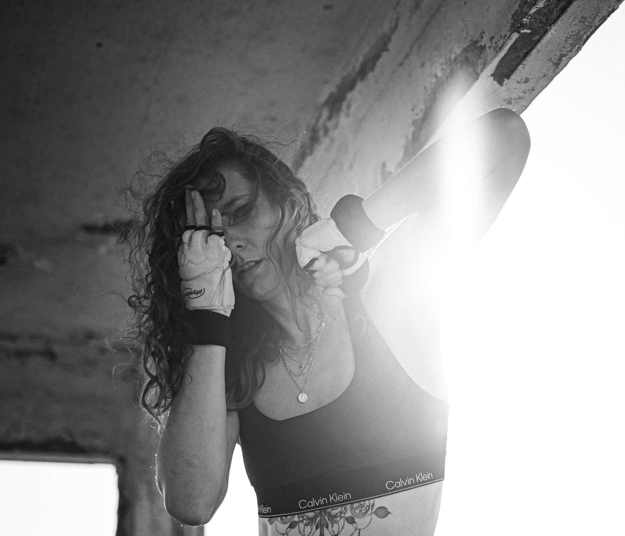 Cécile boxe noir et blanc